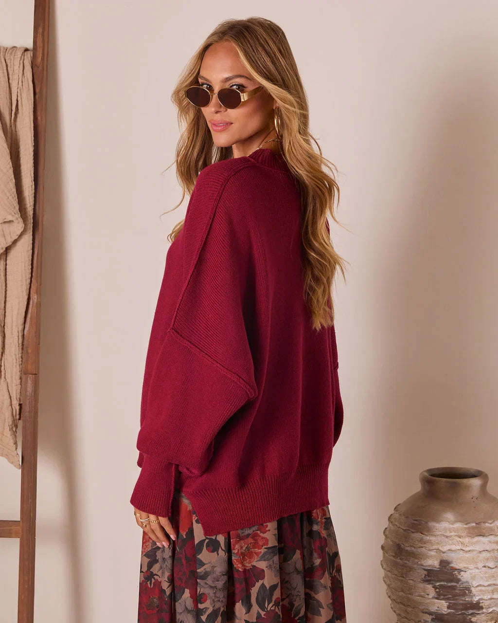 Elouise Knit Oversized Pullover Sweater