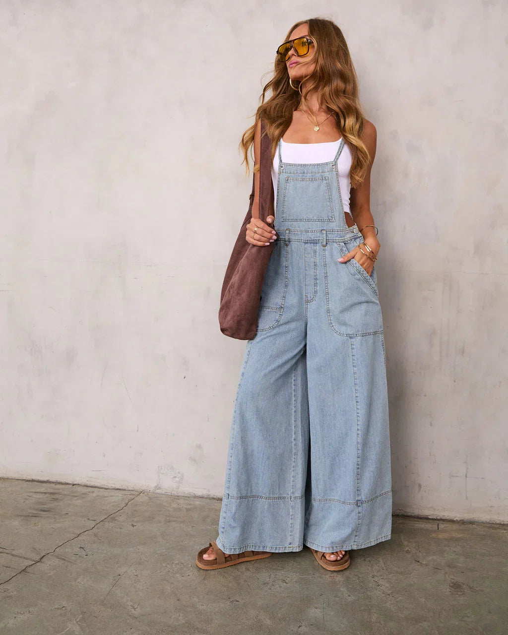 Ziggie Wide Leg Overalls
