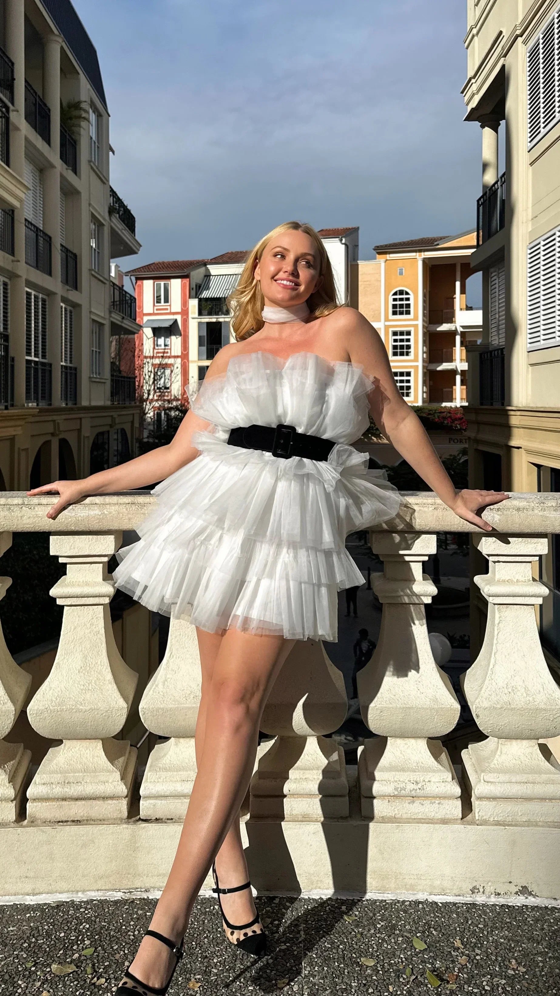Carrie Mini Dress White
