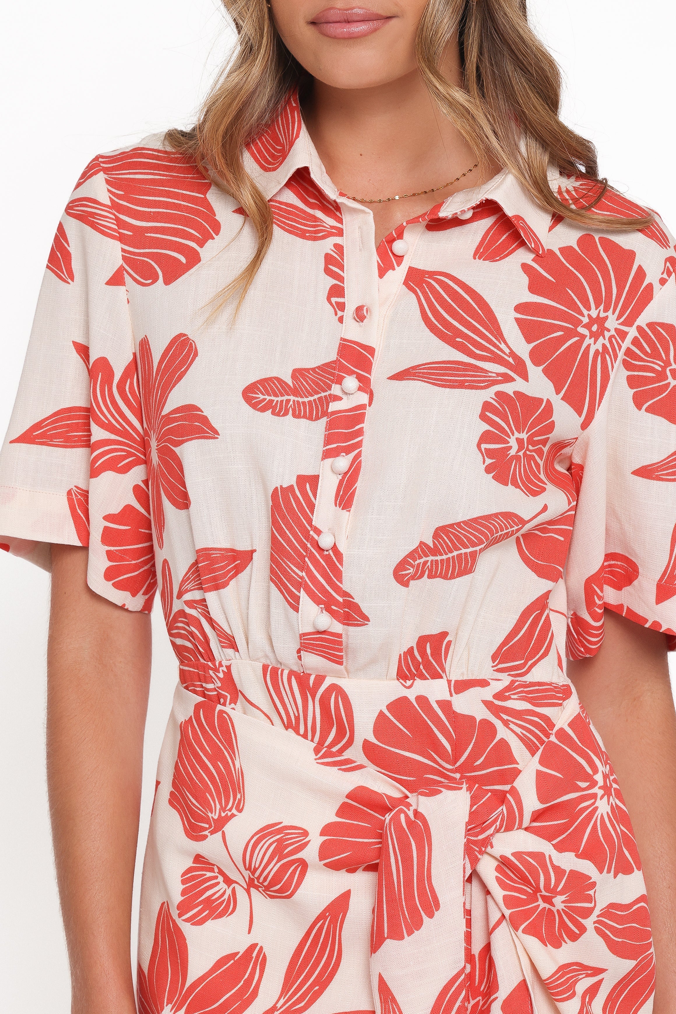Leyton Mini Dress Red Floral
