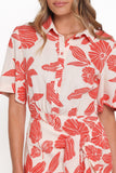 Leyton Mini Dress Red Floral