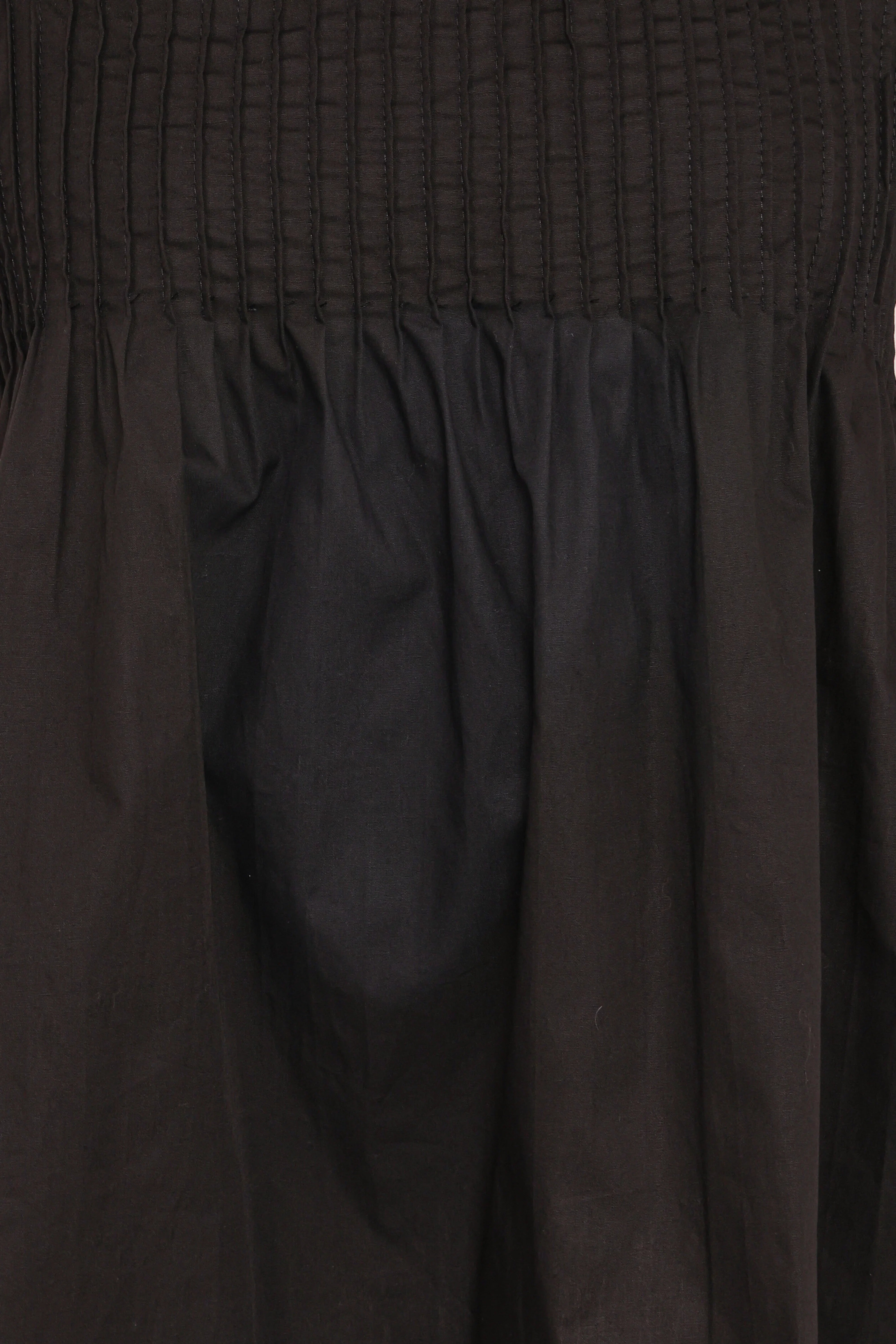Carson Pleated Top Black