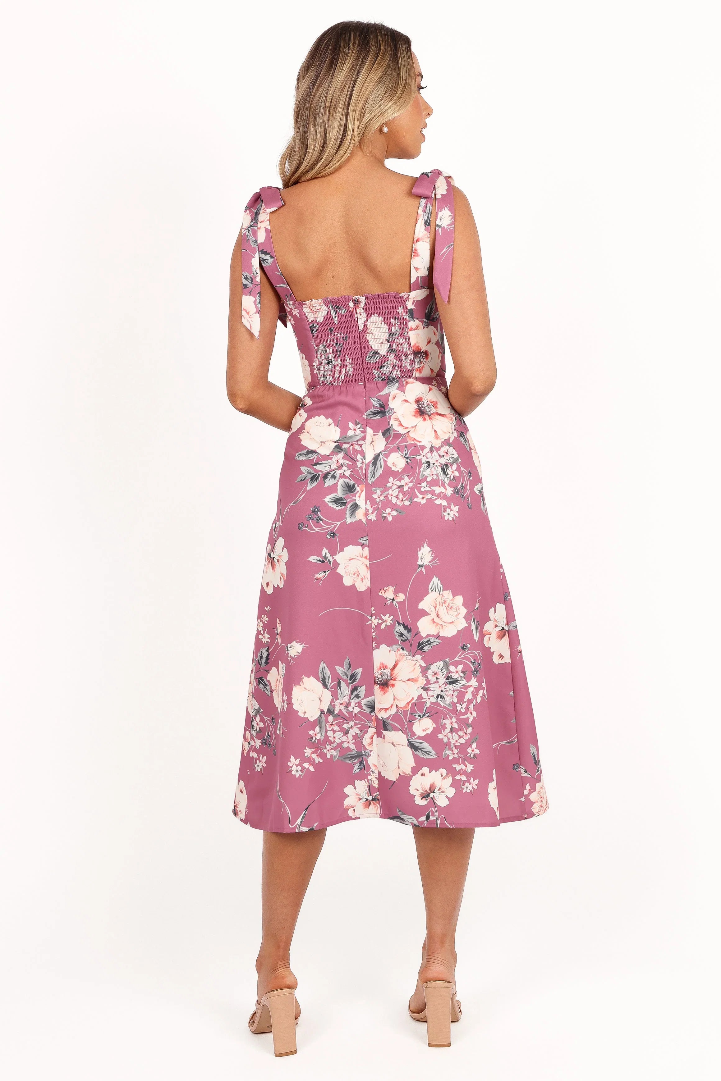 Laurel Dress Dark Rose Floral