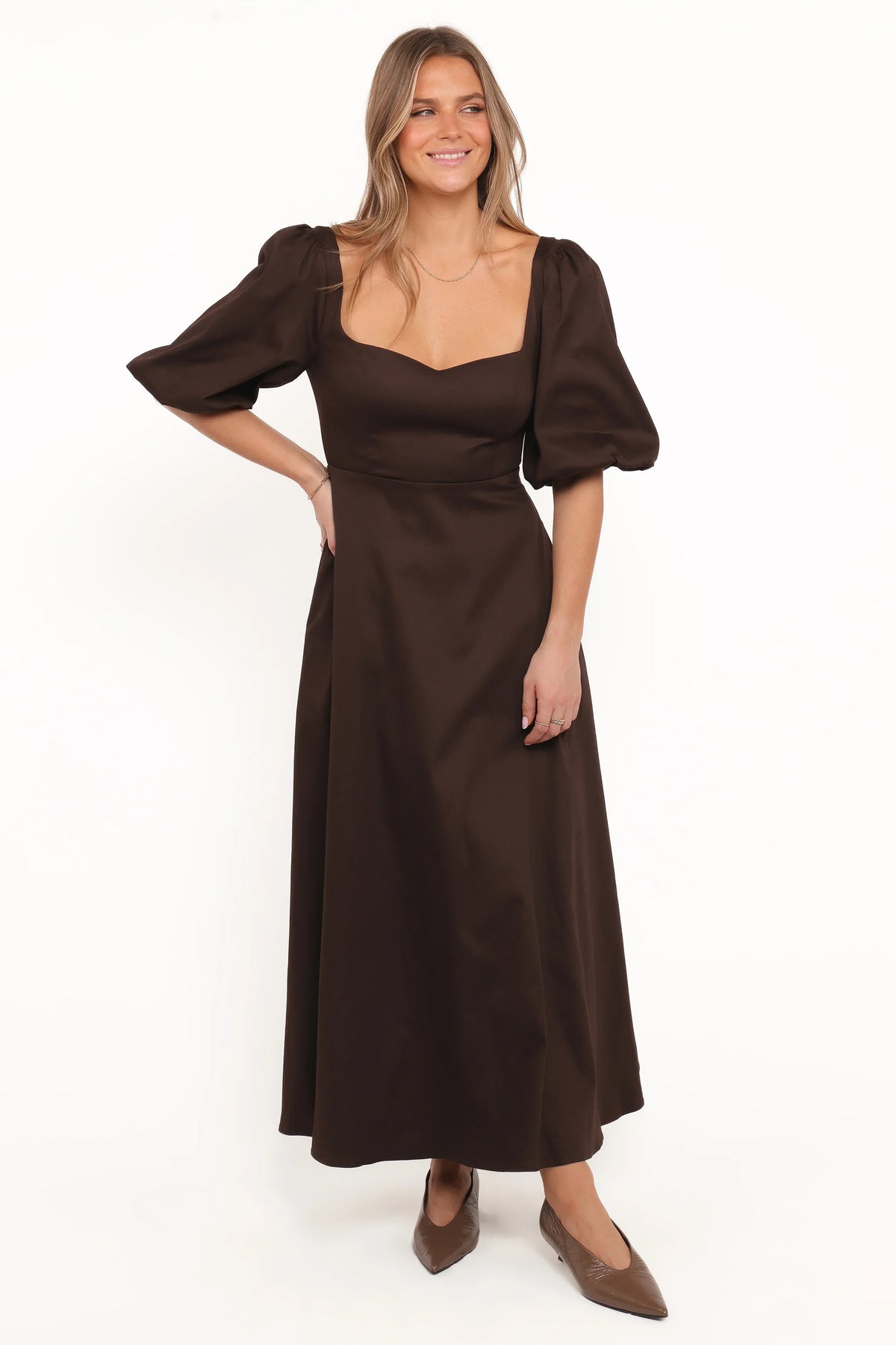 Merlena Maxi Dress Chocolate
