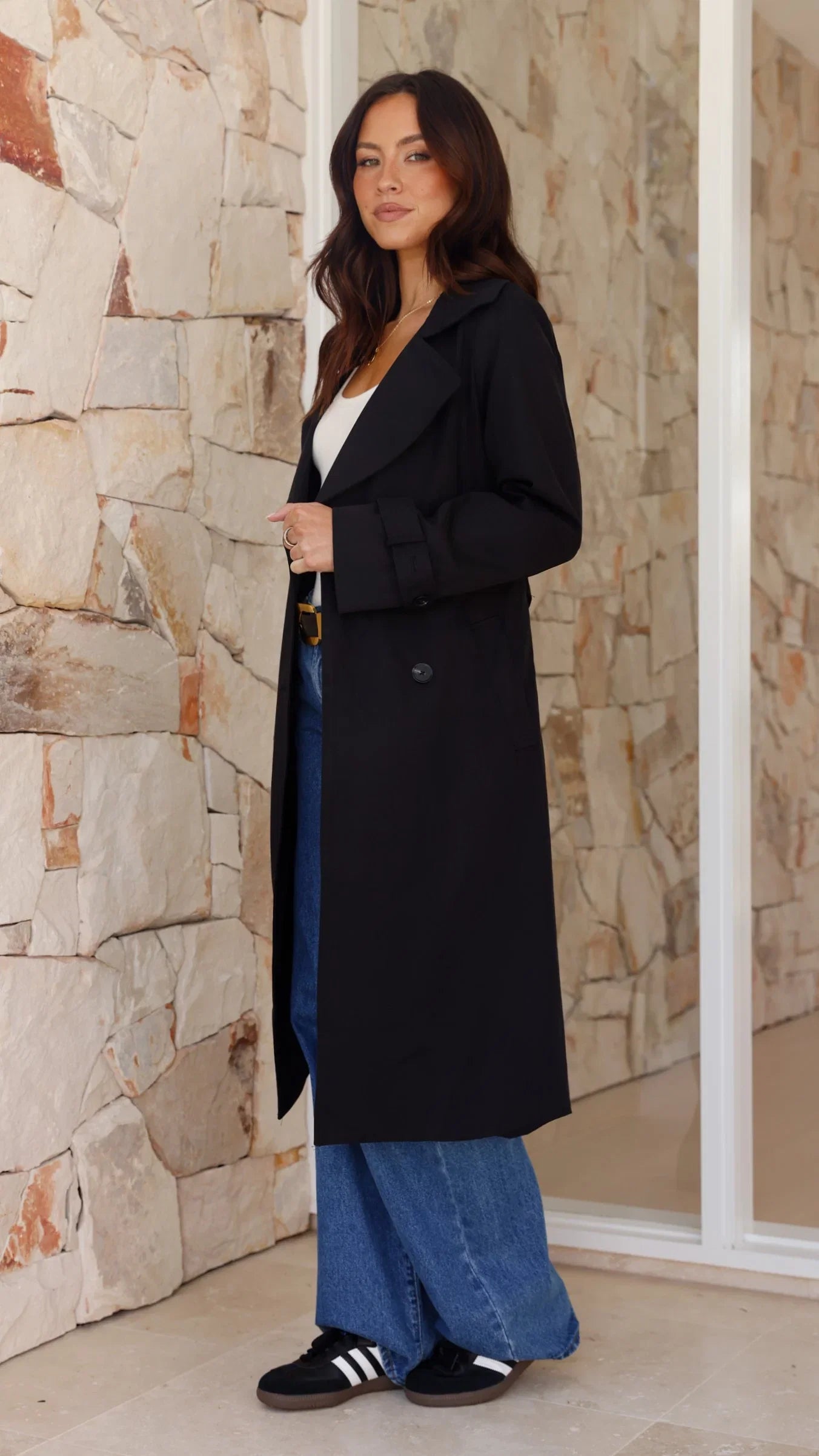 Byron Trench Coat Black