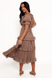 Dayla Maxi Dress Brown Light Beige