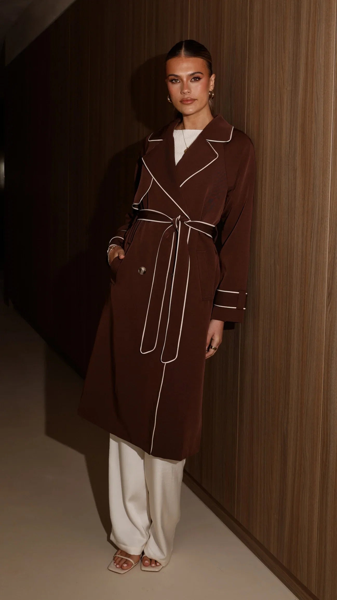 Blanca Trench Coat Espresso