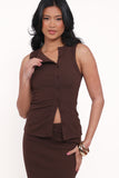 Adeline Two Piece Set Chocolate