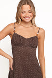 Jasmine Mini Dress Brown