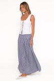 Laurita Maxi Skirt Navy Gingham