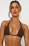 Caribbean Bikini Top Chocolate