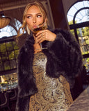 Luxe Hour Faux Fur Cropped Jacket