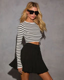 In The Element Striped Cropped Top