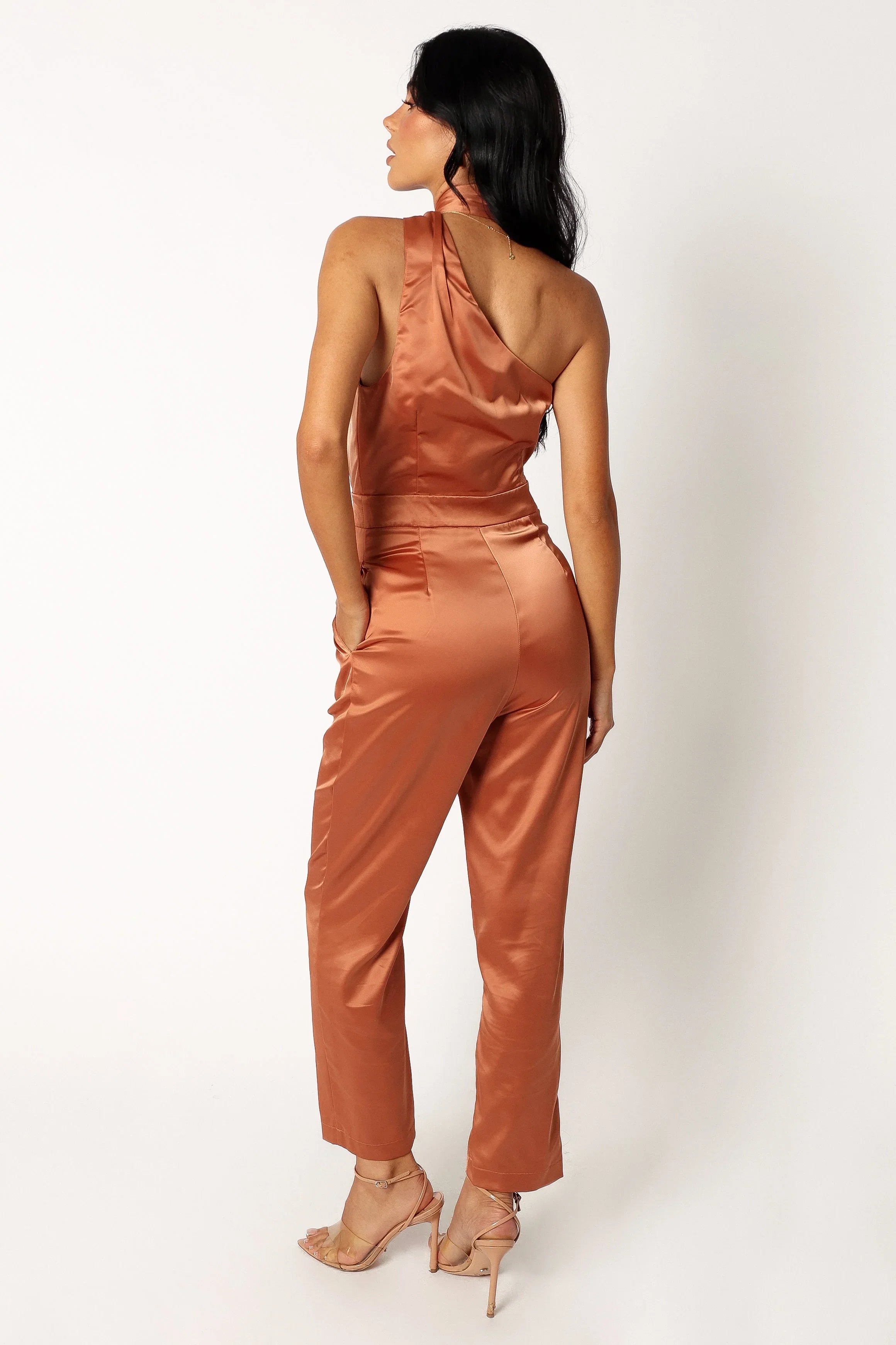 Maya Halter Jumpsuit Brown