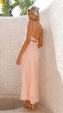 Margie Midi Dress Peach