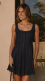 Zena Mini Dress Dark Denim