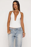 Angel Glow Halter Bustier Off White