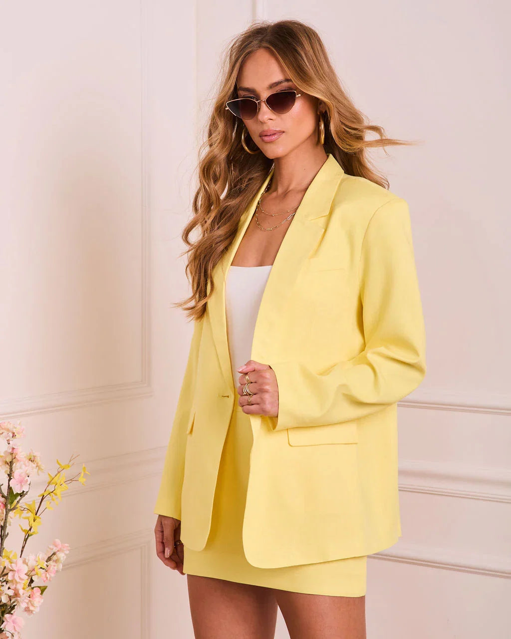 Mellora Oversized Linen Blazer