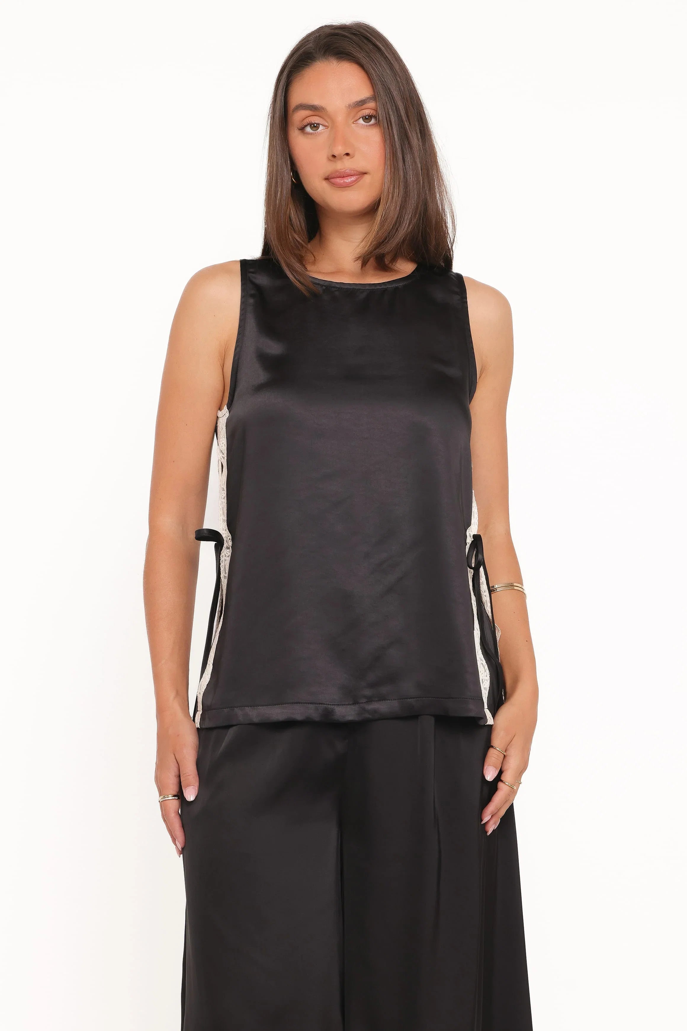 Coleman Side Slit Top Black
