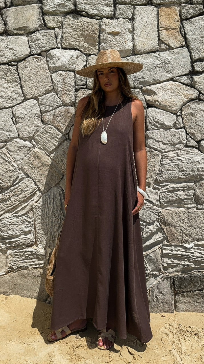 Darcy Maxi Dress Chocolate