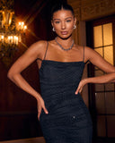 Cheers To You Embellished Mesh Midi Dress