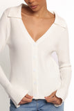 Zocco Long Sleeve Knit Top Cream
