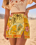 Seascape Serenade Novelty Print Mini Skort