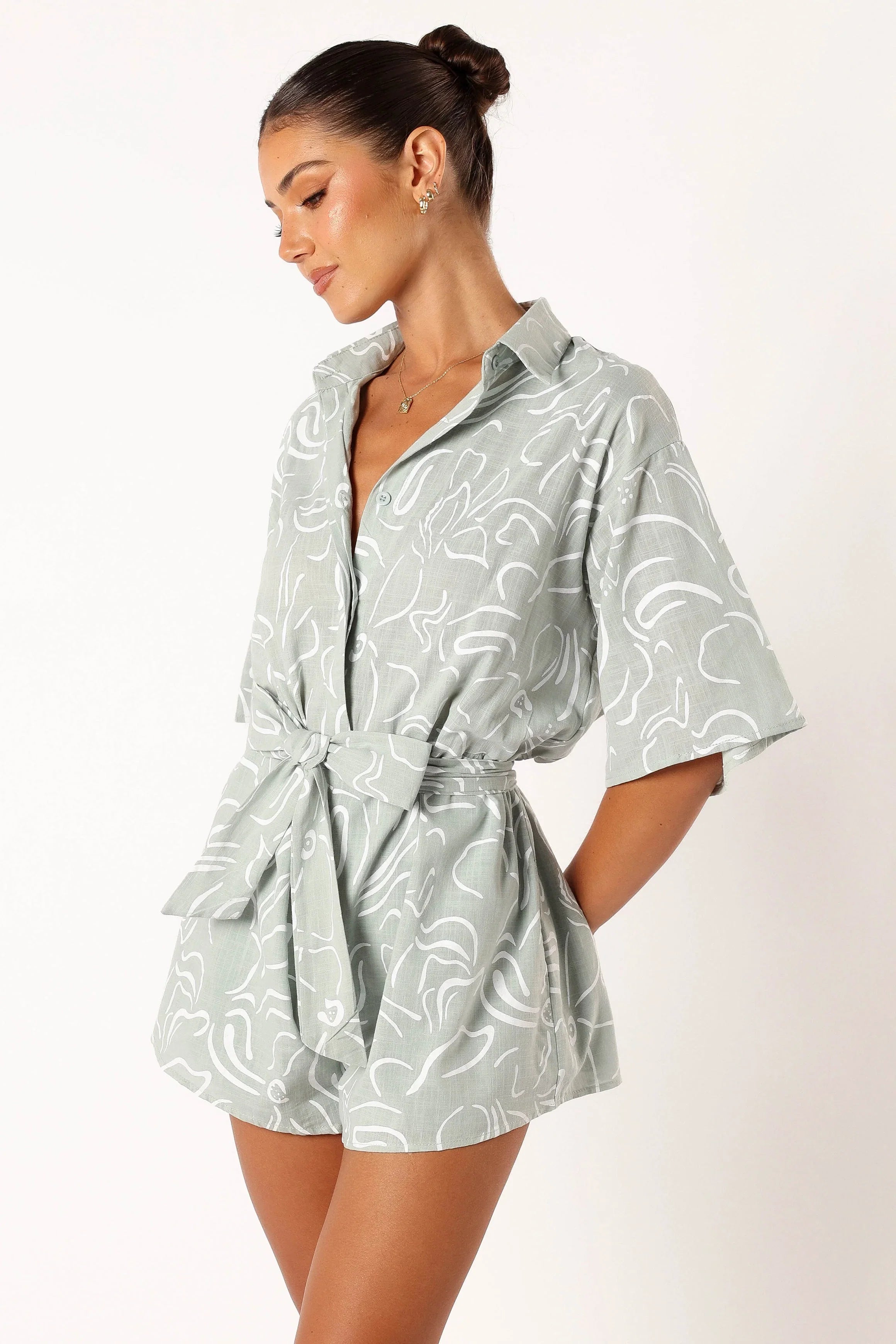 Kellie Romper Sage