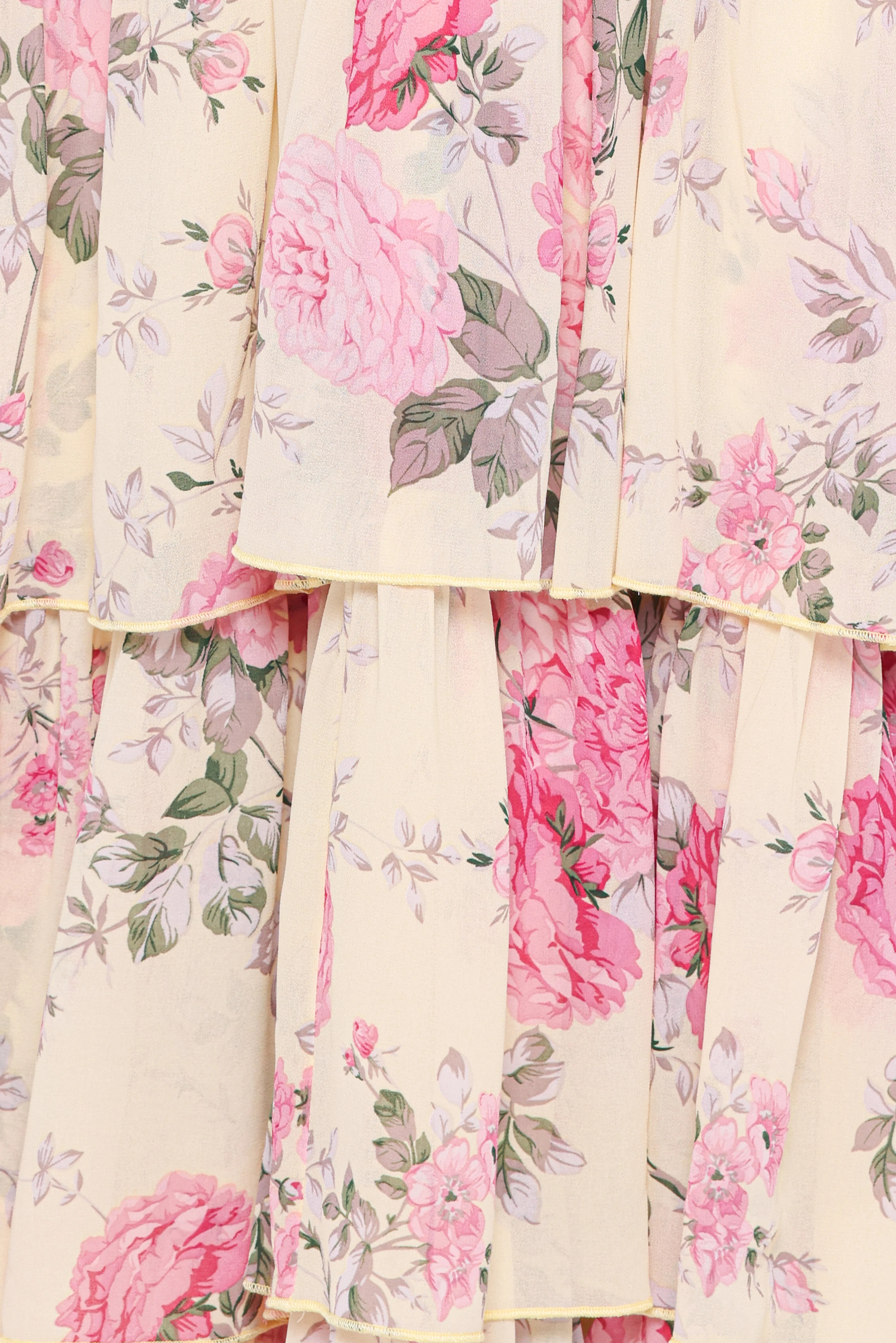 Belle Maxi Dress Yellow Floral
