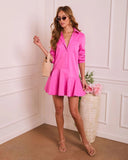 Finlie Poplin Mini Shirt Dress