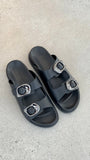 Sol Sana San Jose Footbed Black Silver