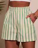 Peyton Striped Poplin Shorts