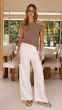 Robin Off Shoulder Top Chocolate