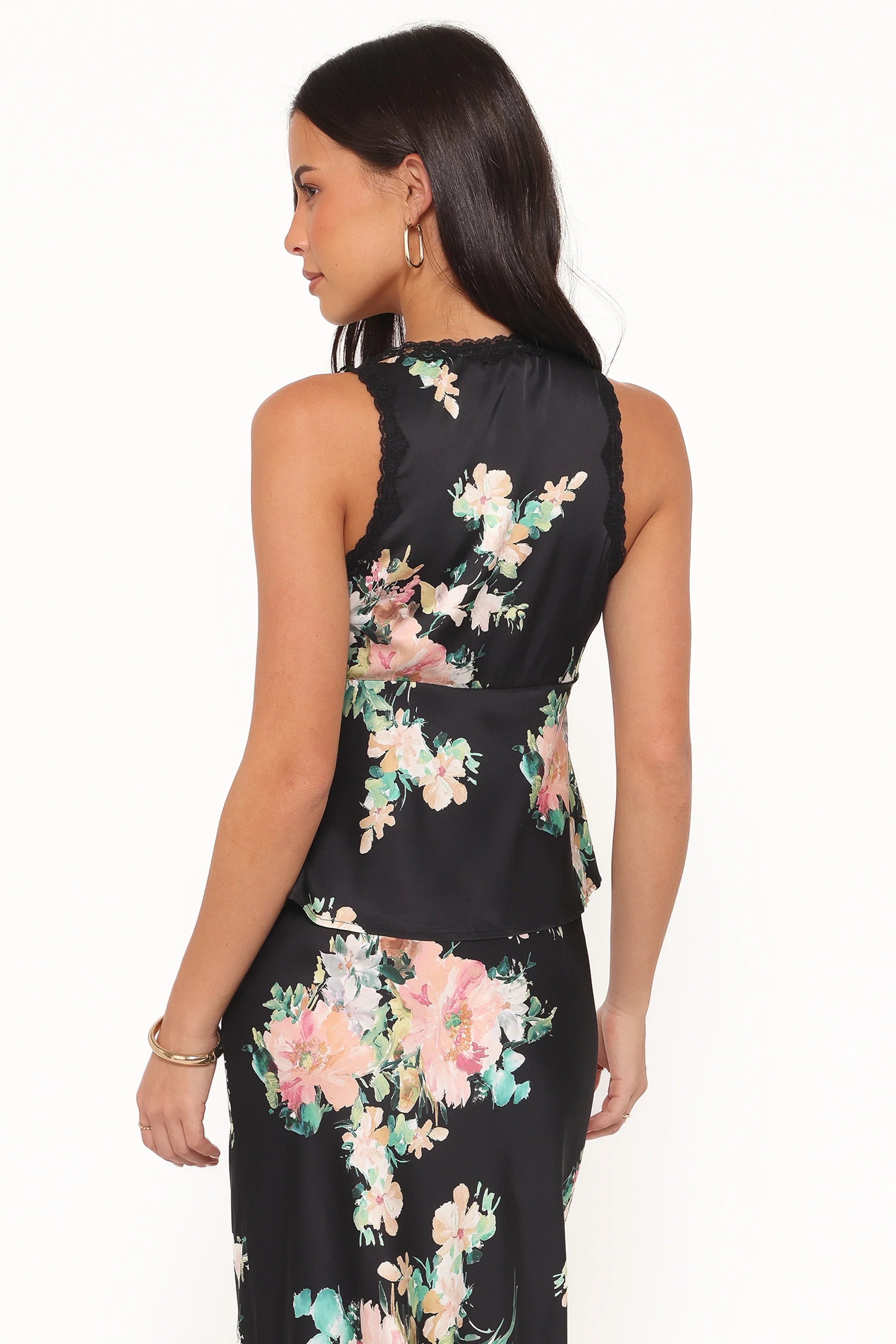 Kelso Top Black Floral