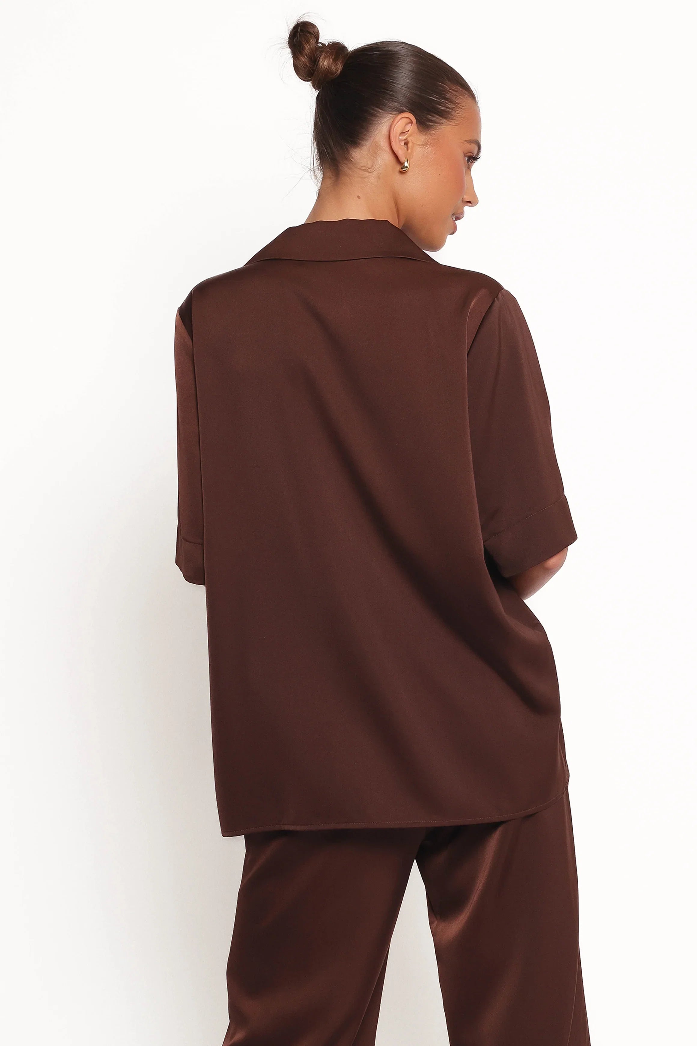 Arryn Short Sleeve Shirt Chocolate Brown