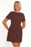 Tanis Mini Dress Brown