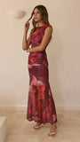 Delara Maxi Dress Fuchsia