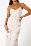 Surri Midi Slip Dress White