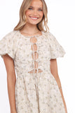 Kathleen Maxi Dress Light Beige Green Floral
