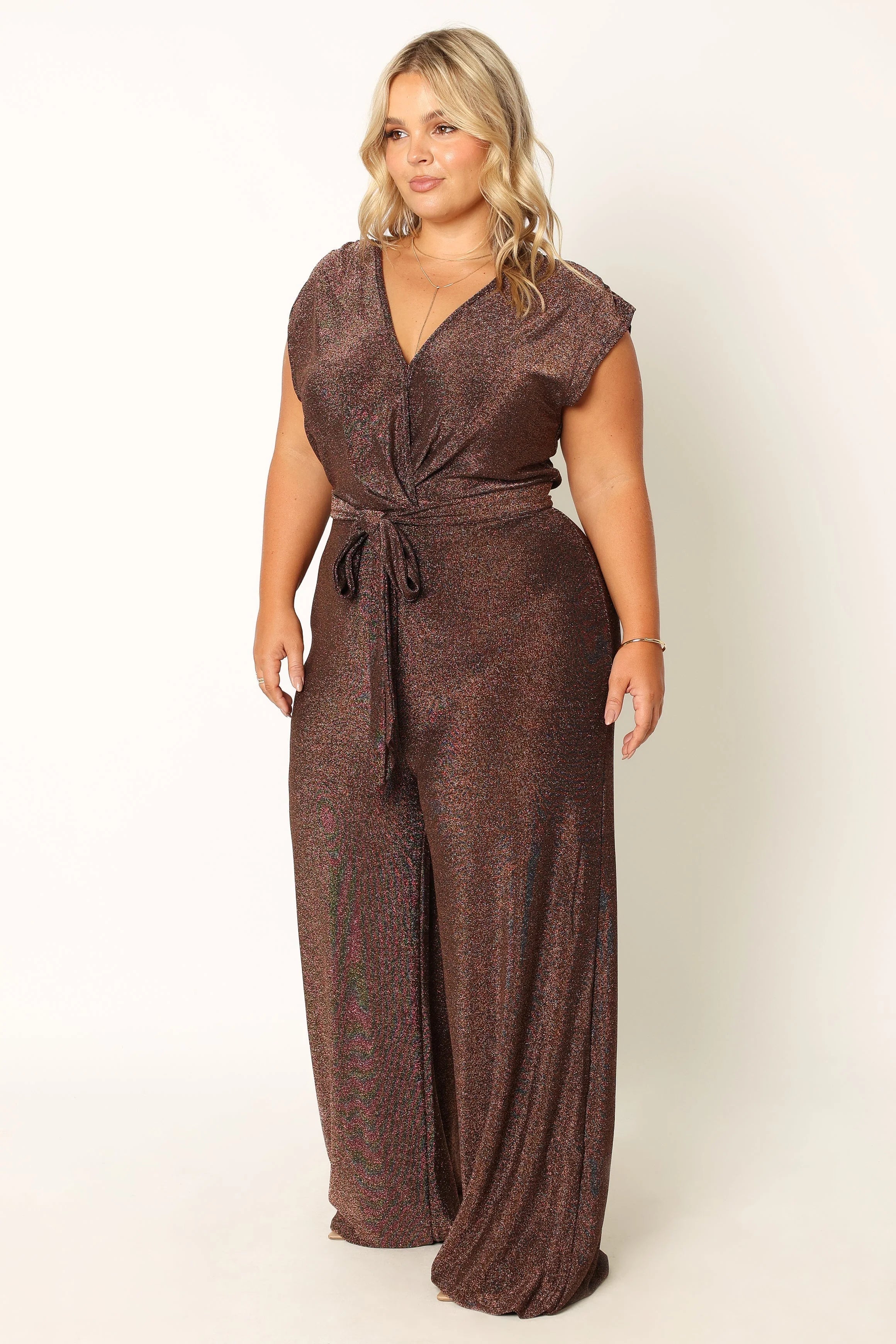 Nora Wide Leg Jumpsuit Chocolate