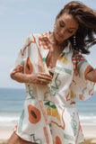 Sebastian Romper White Orange