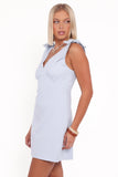 Giada Mini Dress Pale Blue