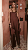 Tova Strapless Top Chocolate