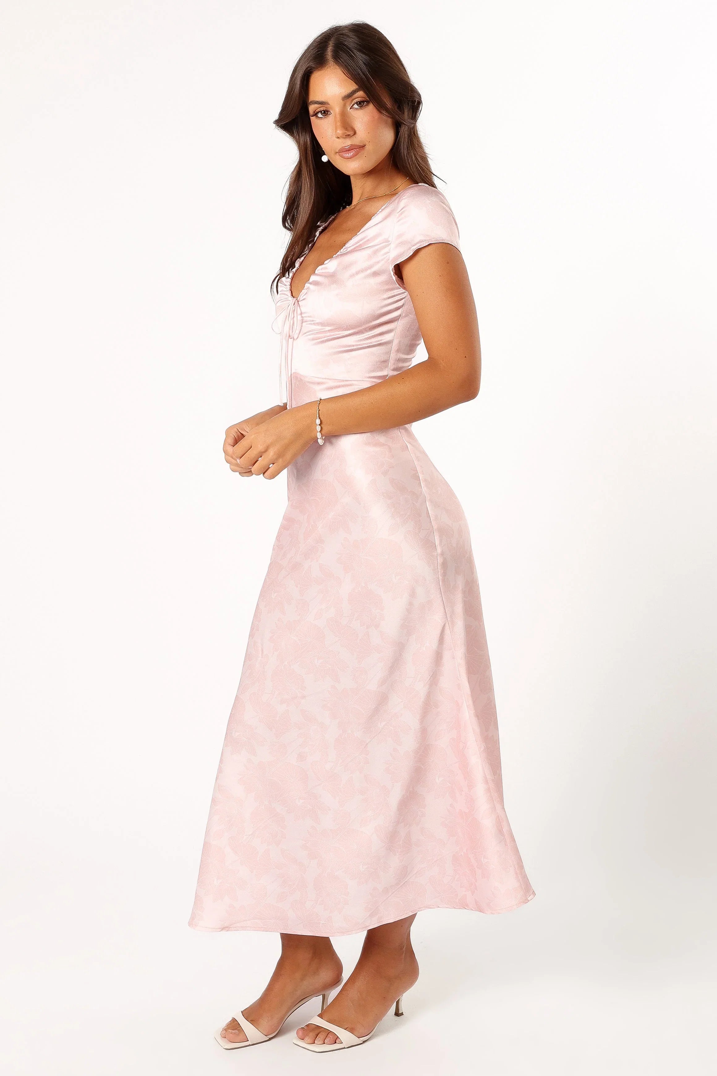 Benton Slip Maxi Dress Pink Floral