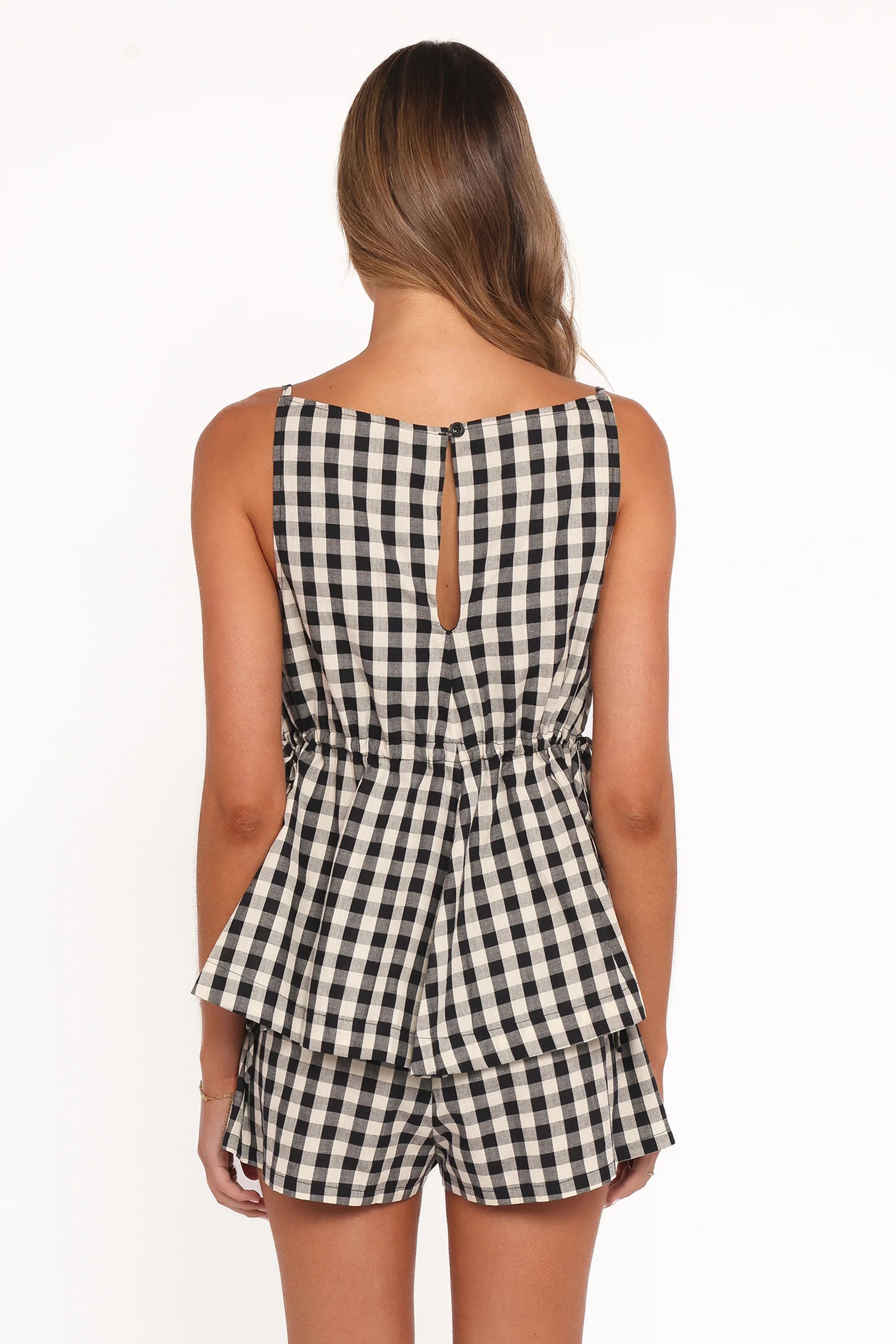 Rory Shorts Black Gingham