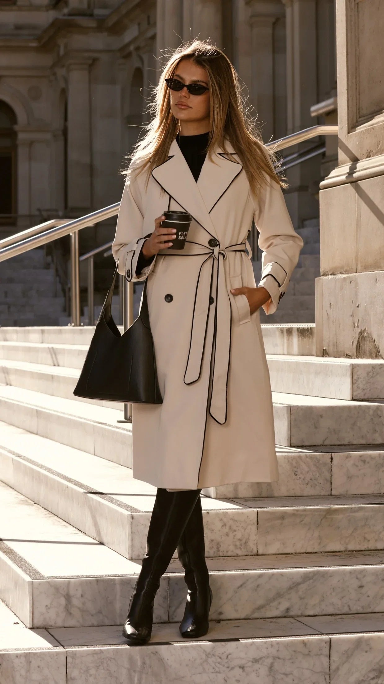 Blanca Trench Coat Beige