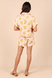 Cecily Tailored Shorts Pink Floral