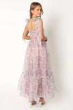 Floret Midi Dress Dark Purple