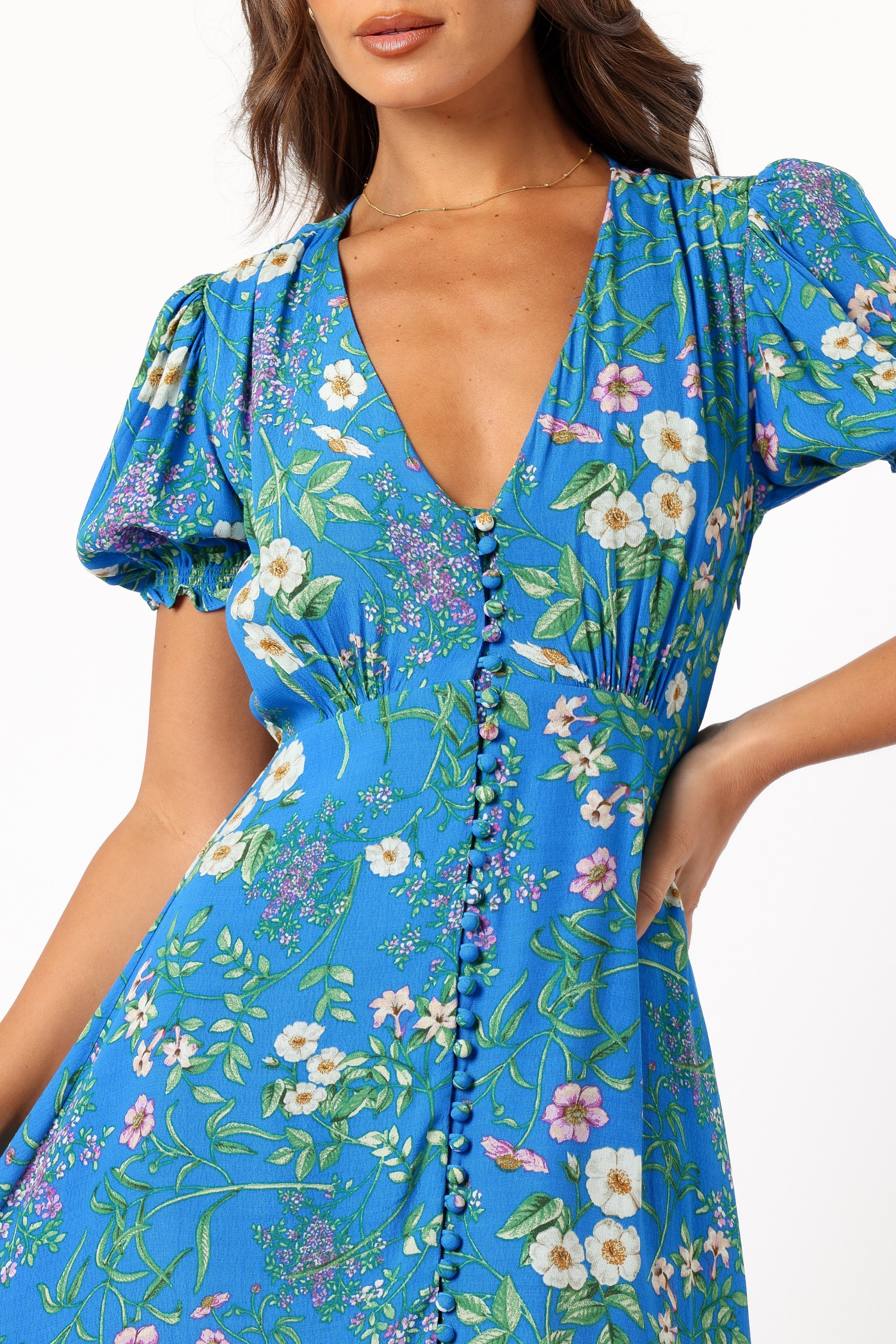 Brax Floral Dress Blue Ivy