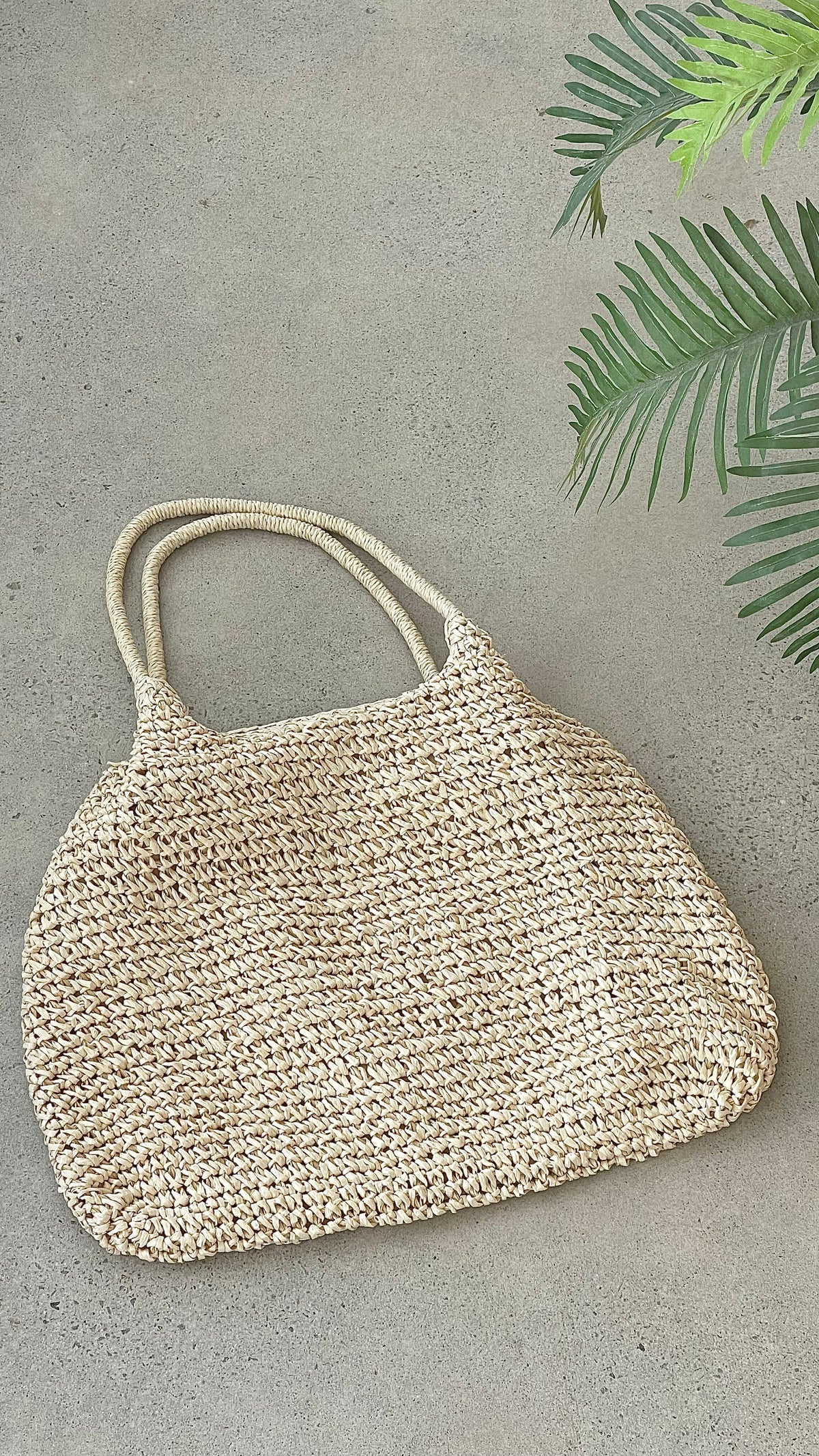 Solana Summer Tote Bag Beige Straw
